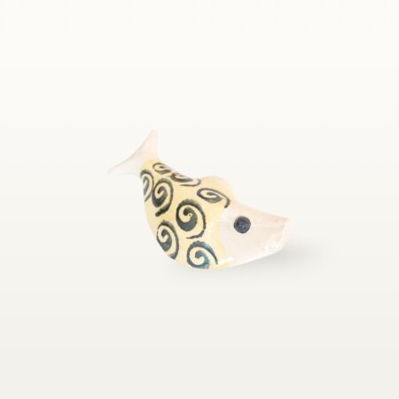 Schwimmender Keramik Fisch - Gelb mit Spirale 15 Schwimmender Keramik Fisch - Gelb mit Spirale – Bild 5