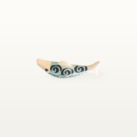 Schwimmender Keramik Fisch - Türkis mit Spirale 10 Schwimmender Keramik Fisch - Türkis mit Spirale – Bild 4