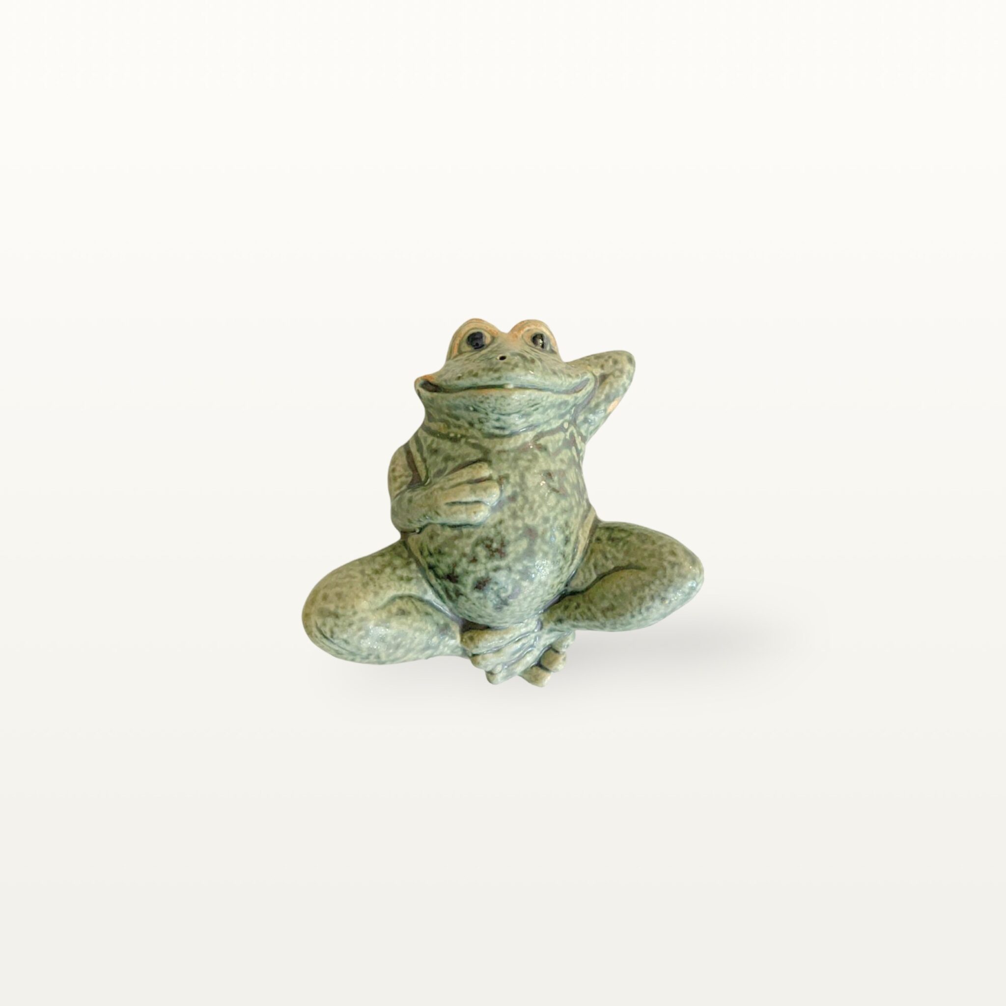 Entspannter Keramik Frosch für den Gartenteich 8 Entspannter Keramik Frosch für den Gartenteich – Bild 8