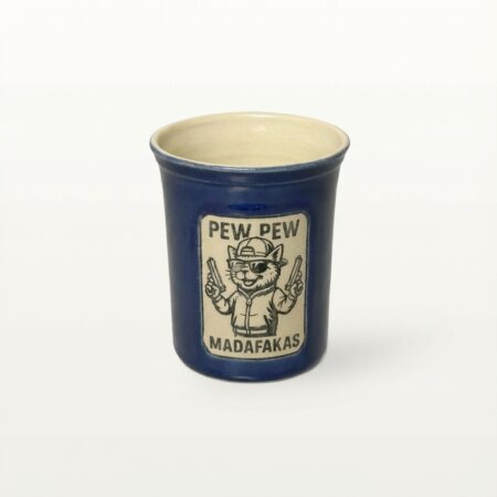 Große Tasse - Graphico Explizit - Pew Pew 1 - Blau