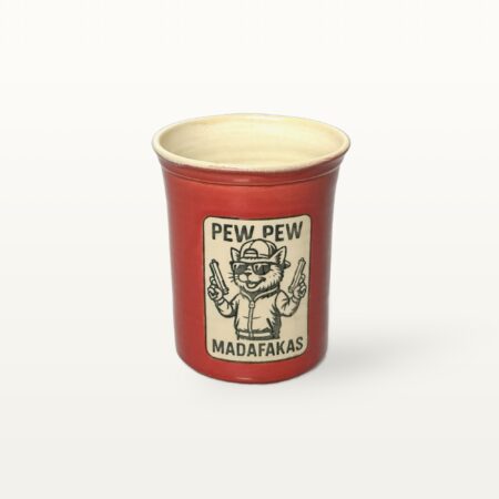 Große Tasse - Graphico Explizit - Pew Pew 1 - Rot
