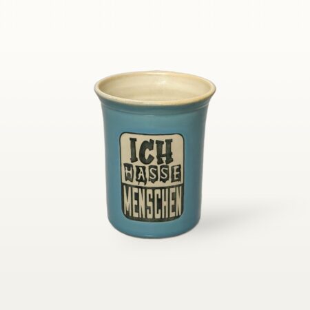 Große Tasse - Graphico Explizit - Hasse Menschen - Türkis
