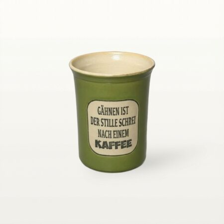 Große Tasse - Graphico Explizit - Gähnen - Grün