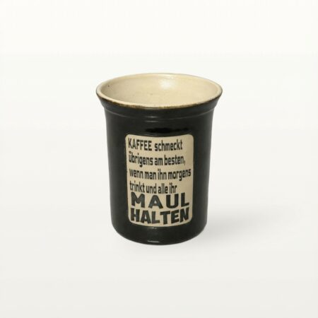 Große Tasse - Graphico Explizit - Maul halten - Schwarz
