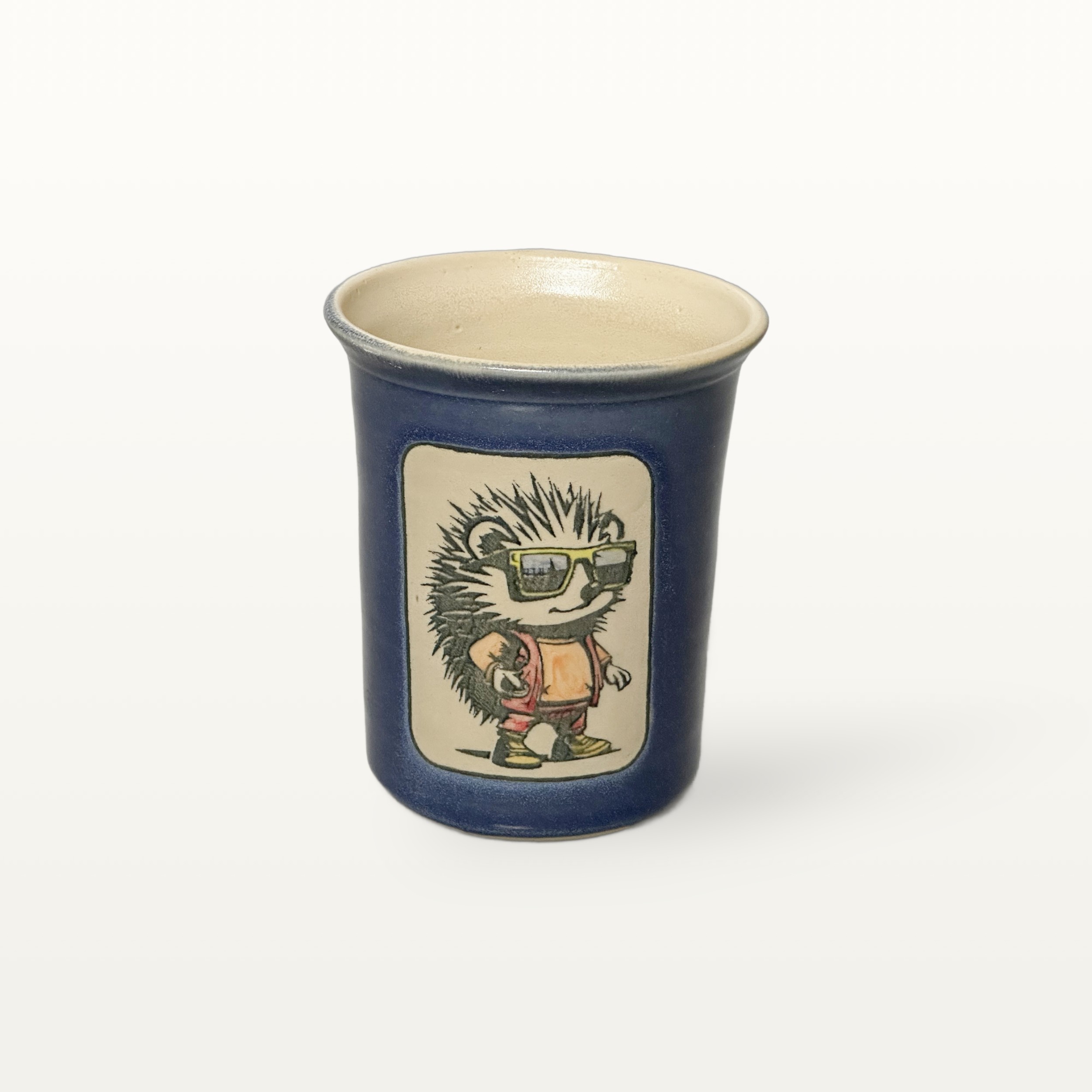 Große Tasse - Graphico Klartext - Cool Igel - Blau 5