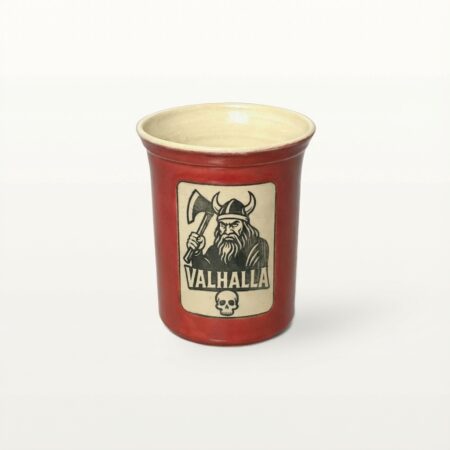 Große Tasse - Graphico Klartext - Valhalla - Rot