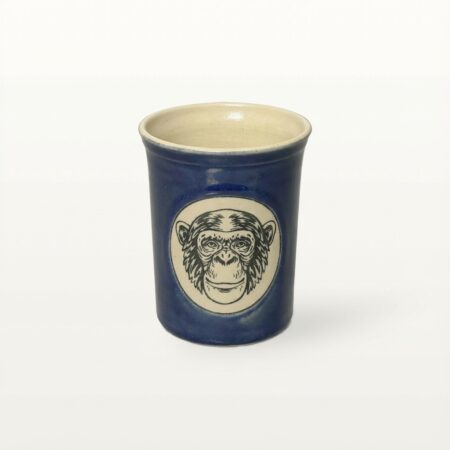 Große Tasse - Graphico Natur - Schimpanse - Blau