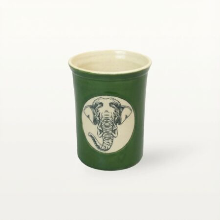 Große Tasse - Graphico Natur - Elefant - Grün