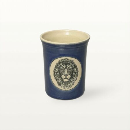 Große Tasse - Graphico Natur - Löwe - Blau