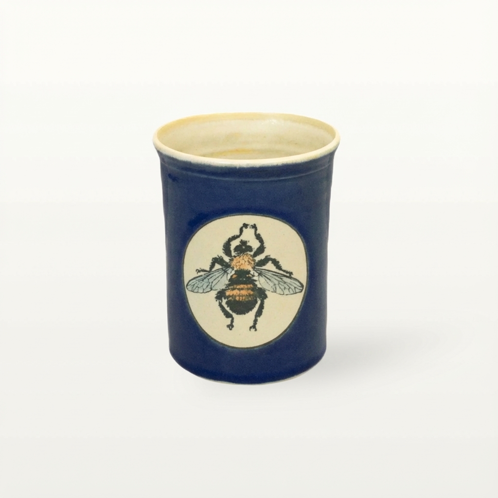 Große Tasse - Graphico Natur - Biene - Blau 1 Große Tasse - Graphico Natur - Biene - Blau