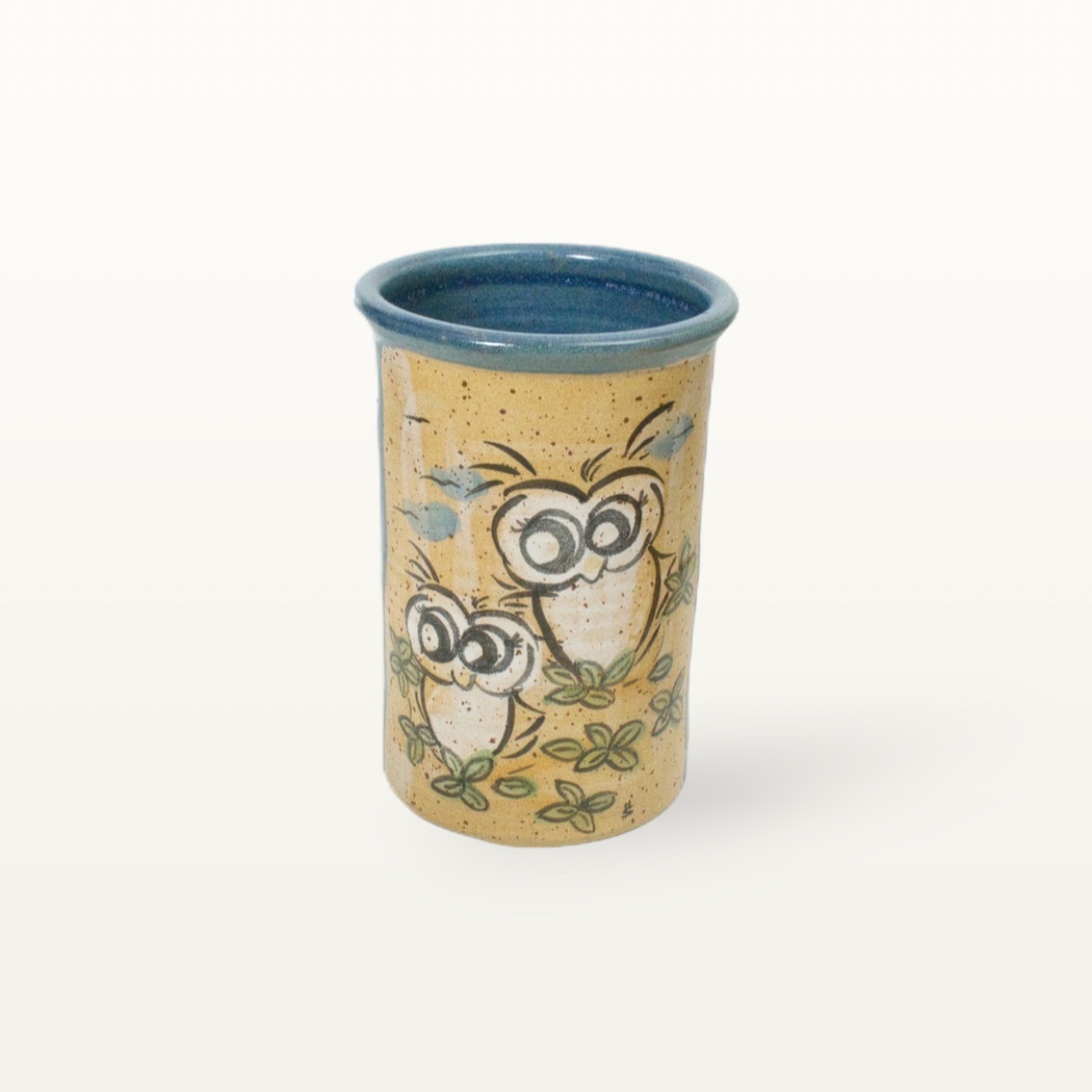 Bestecktopf Eule - Tierfreunde - Blau 1 Bestecktopf Eule - Tierfreunde - Blau