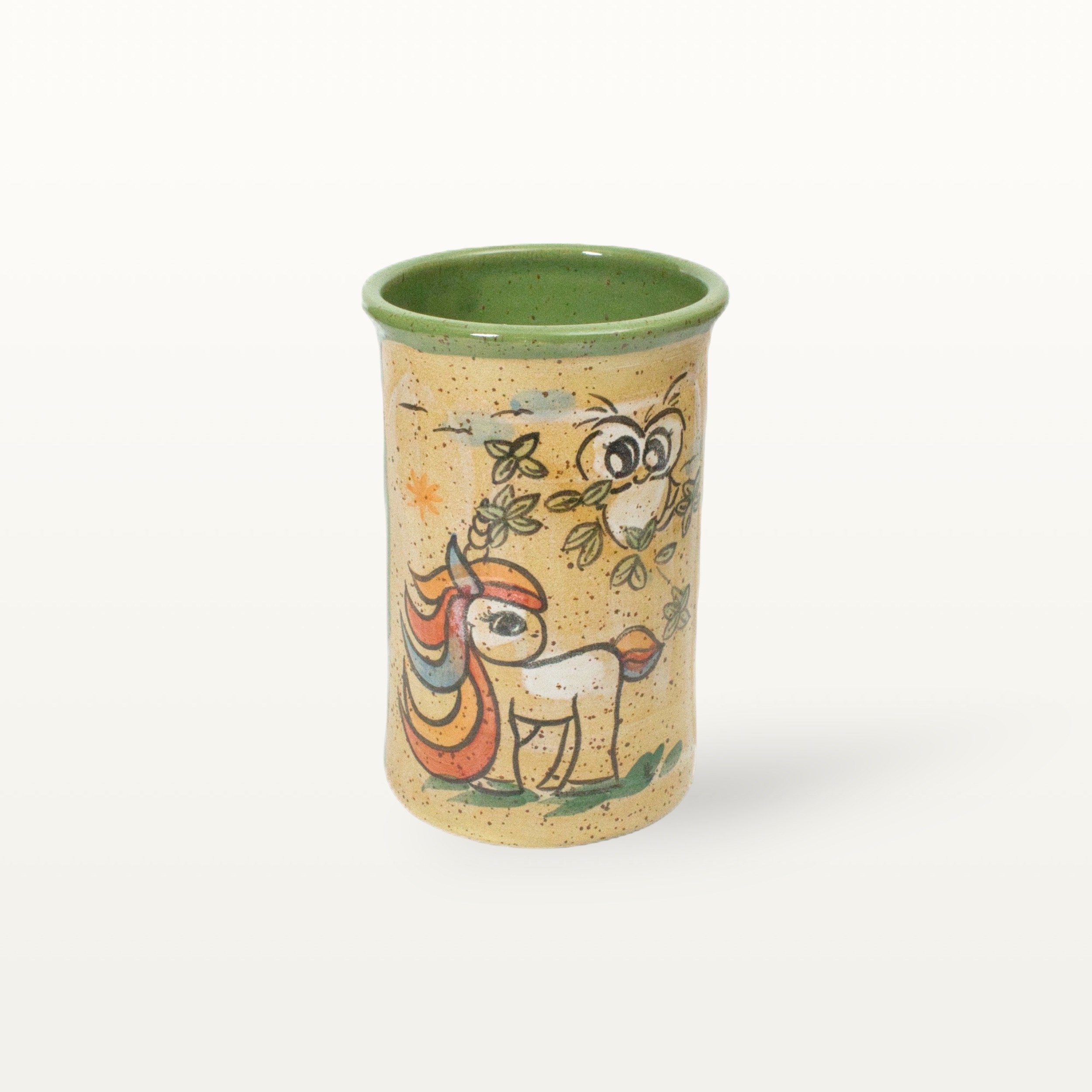 Bestecktopf Einhorn - Tierfreunde - Grün
