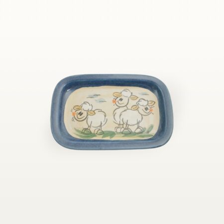 Servierplatte Schaf - Tierfreunde - Blau