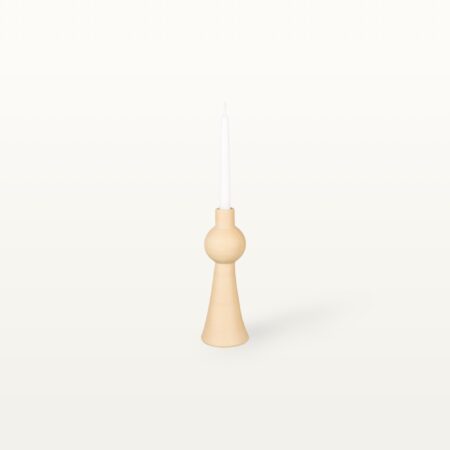 Kleine Vase / Kerzenhalter "Fernsehturm" - Gelb