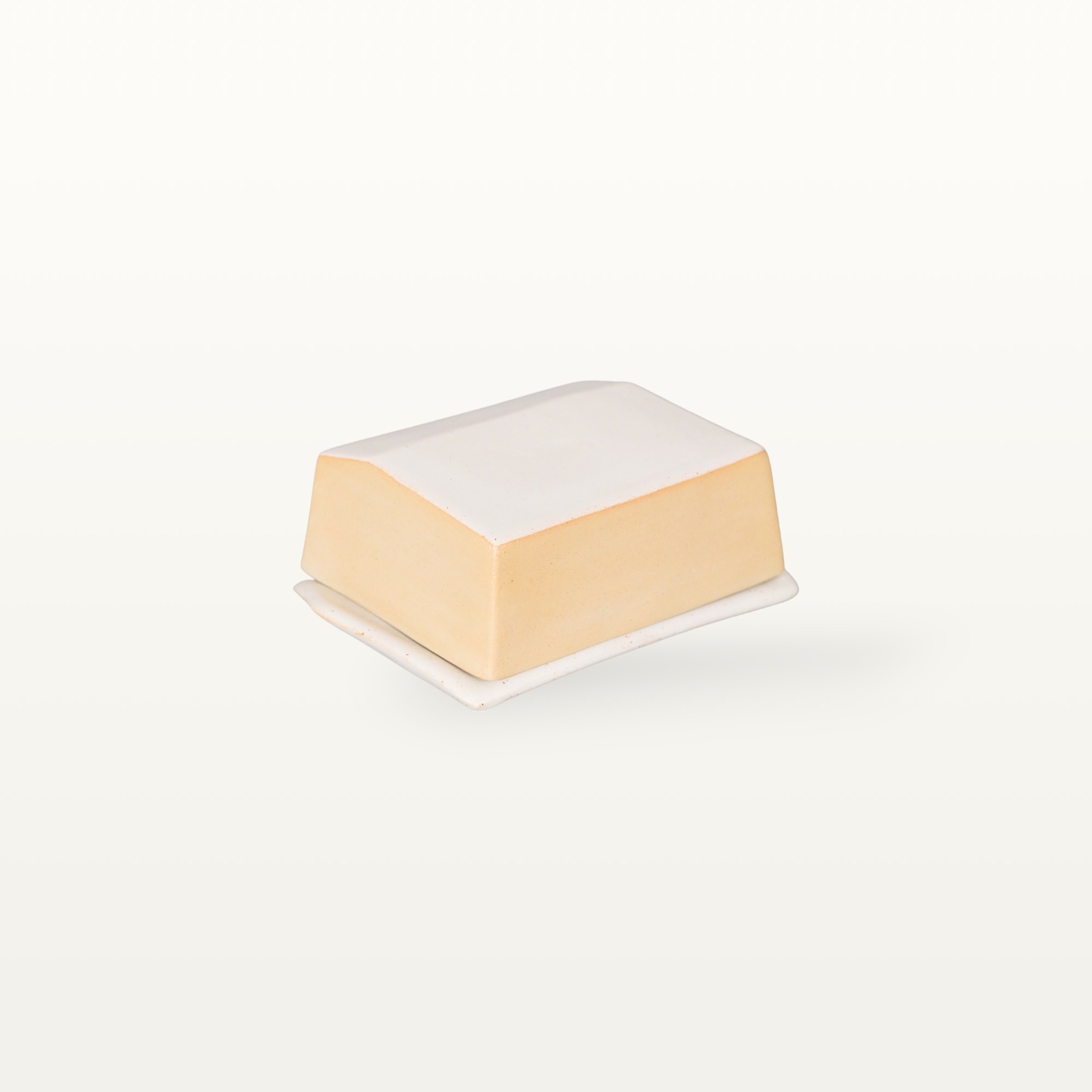 Elegante Butterdose - Gelb 1 Elegante Butterdose - Gelb