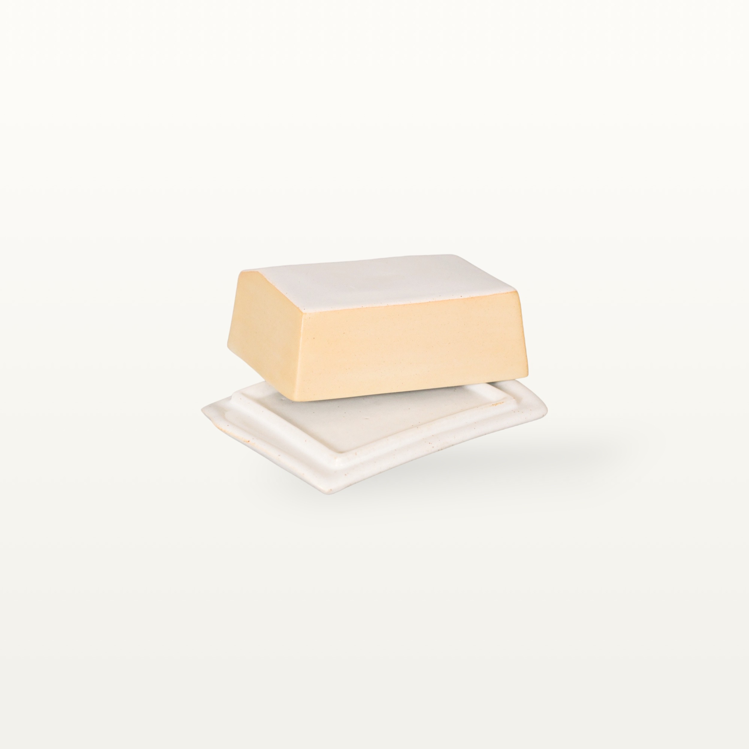 Alternative view of Elegante Butterdose - Gelb