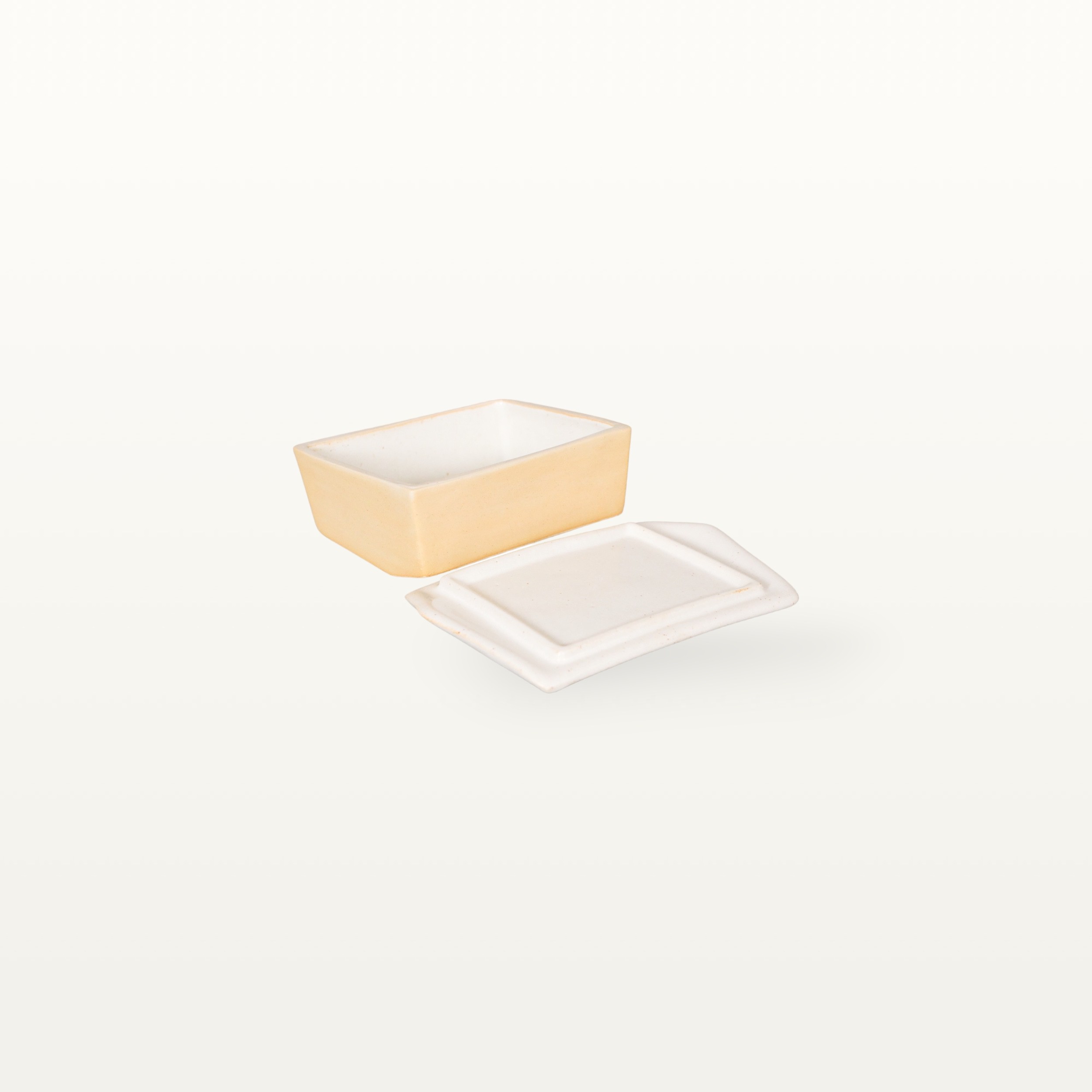 Elegante Butterdose - Gelb 3 Elegante Butterdose - Gelb – Bild 3