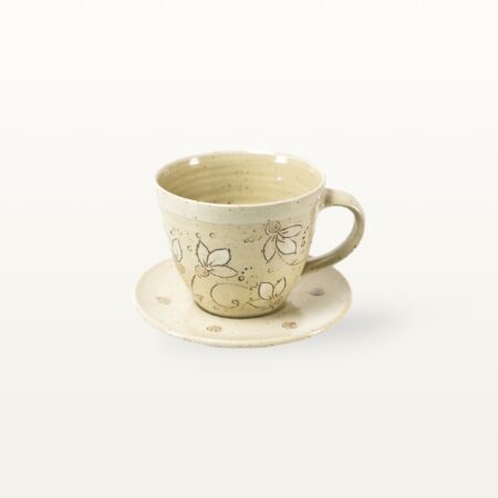 Cappuccinogedeck "Piazza" - Weiß