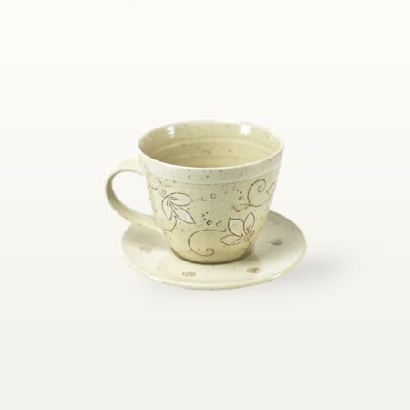 Alternative view of Cappuccinogedeck "Piazza" - Weiß
