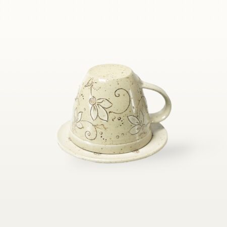 Cappuccinogedeck "Piazza" - Weiß – Bild 4