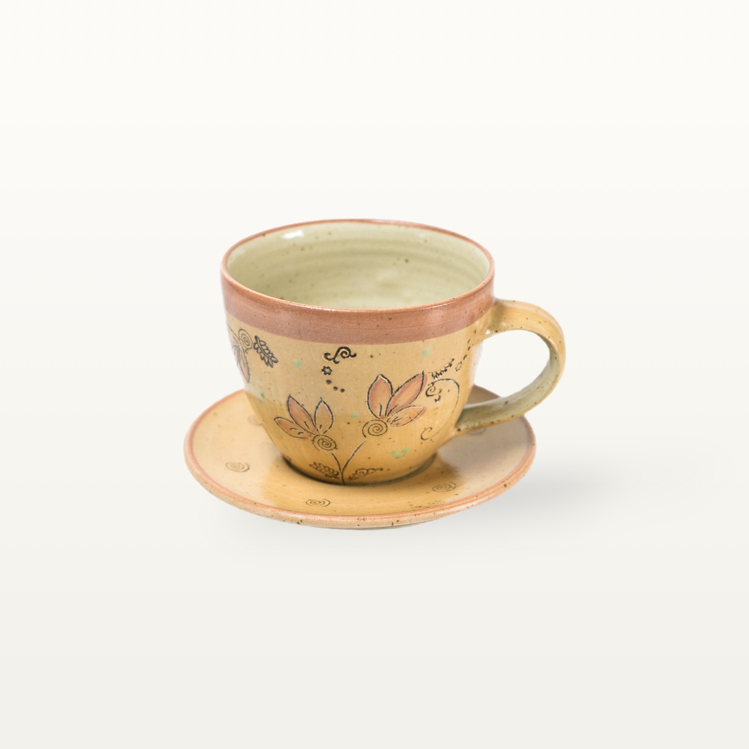 Cappuccinogedeck "Piazza" - Orange 11