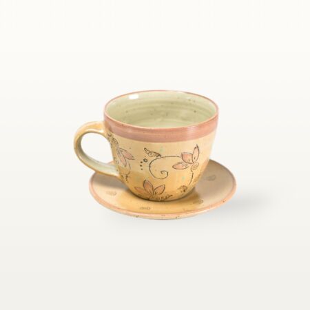 Alternative view of Cappuccinogedeck "Piazza" - Orange
