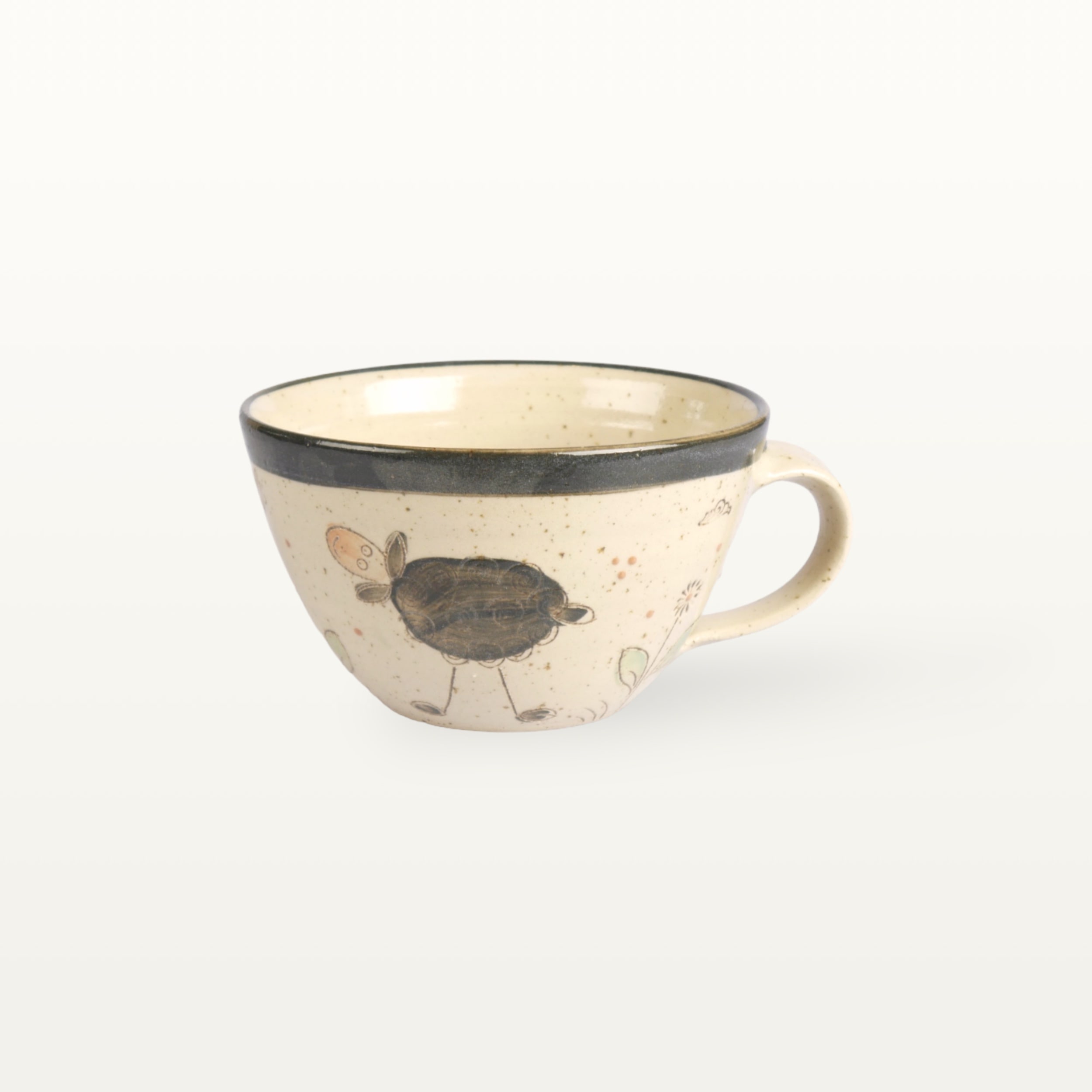 Große Tasse "Wolkenschaf" - Schwarz 2 Große Tasse "Wolkenschaf" - Schwarz – Bild 2