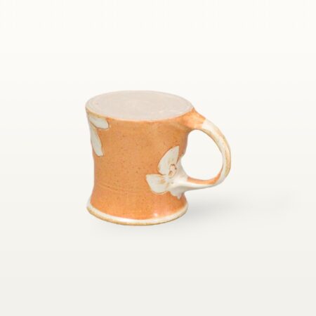 Mittlere Keramiktasse - Shino mit Blume – Bild 7