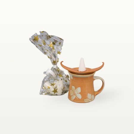 Keramiktasse / Feuerzangenbowleset mit Blume – Bild 2