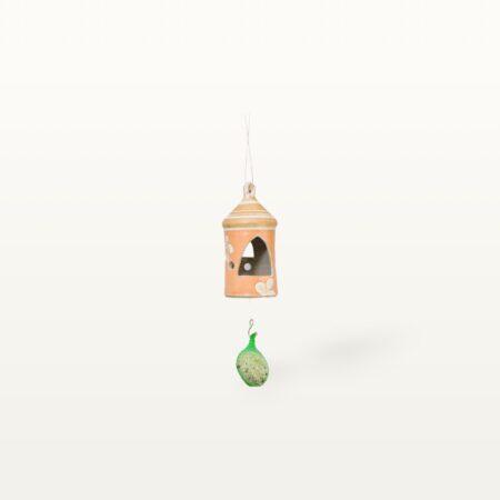 Keramik Vogelhaus - Shino - Blume