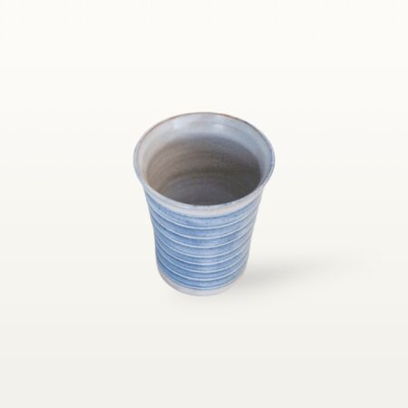 Konischer Becher "Feinstrich Blau" - Geringelt – Bild 4