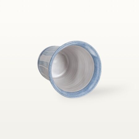Konischer Becher "Feinstrich Blau" - Breite Streifen – Bild 3