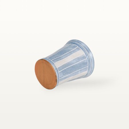 Konischer Becher "Feinstrich Blau" - Breite Streifen – Bild 4
