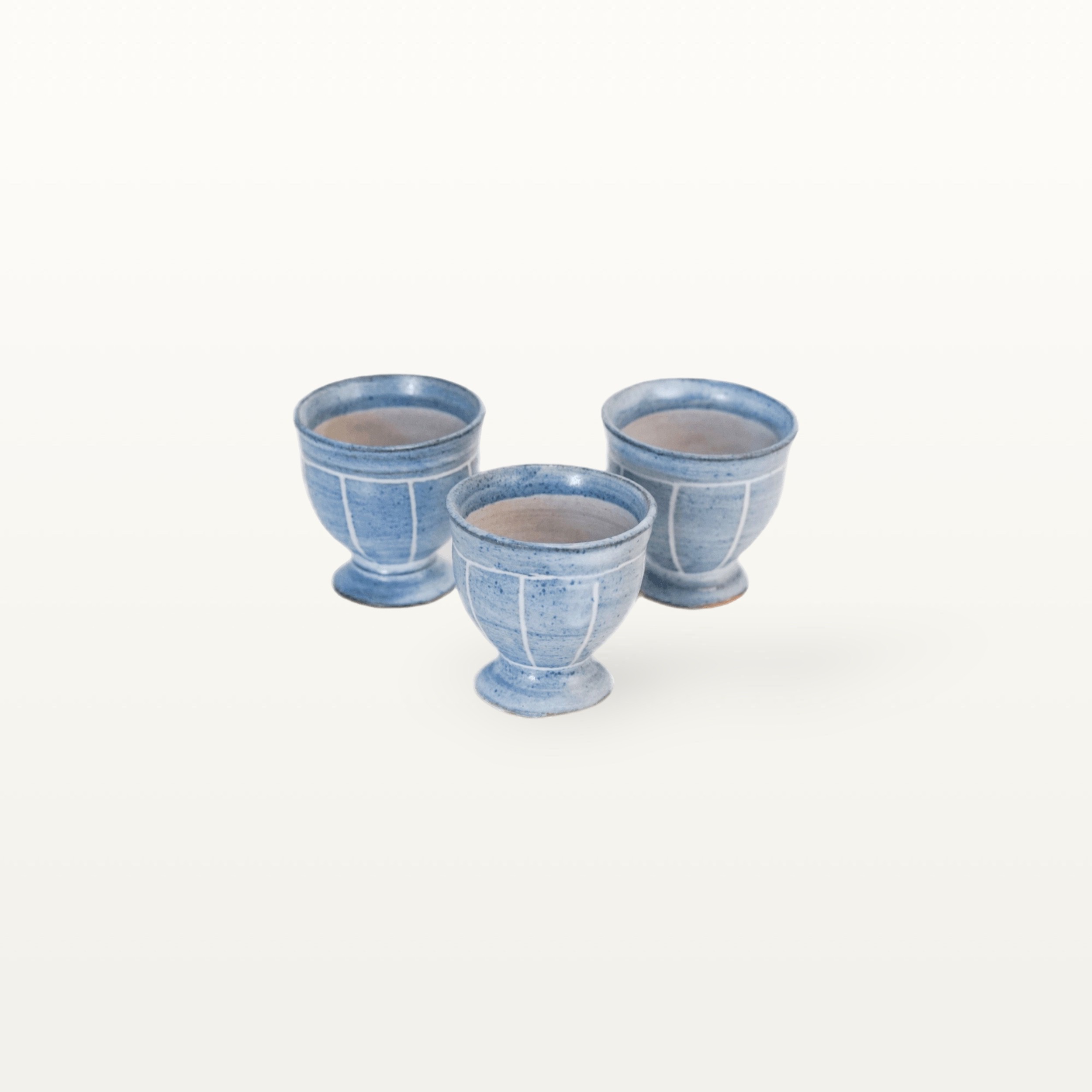 Eierbecher "Feinstrich Blau" 2 Eierbecher "Feinstrich Blau" – Bild 2