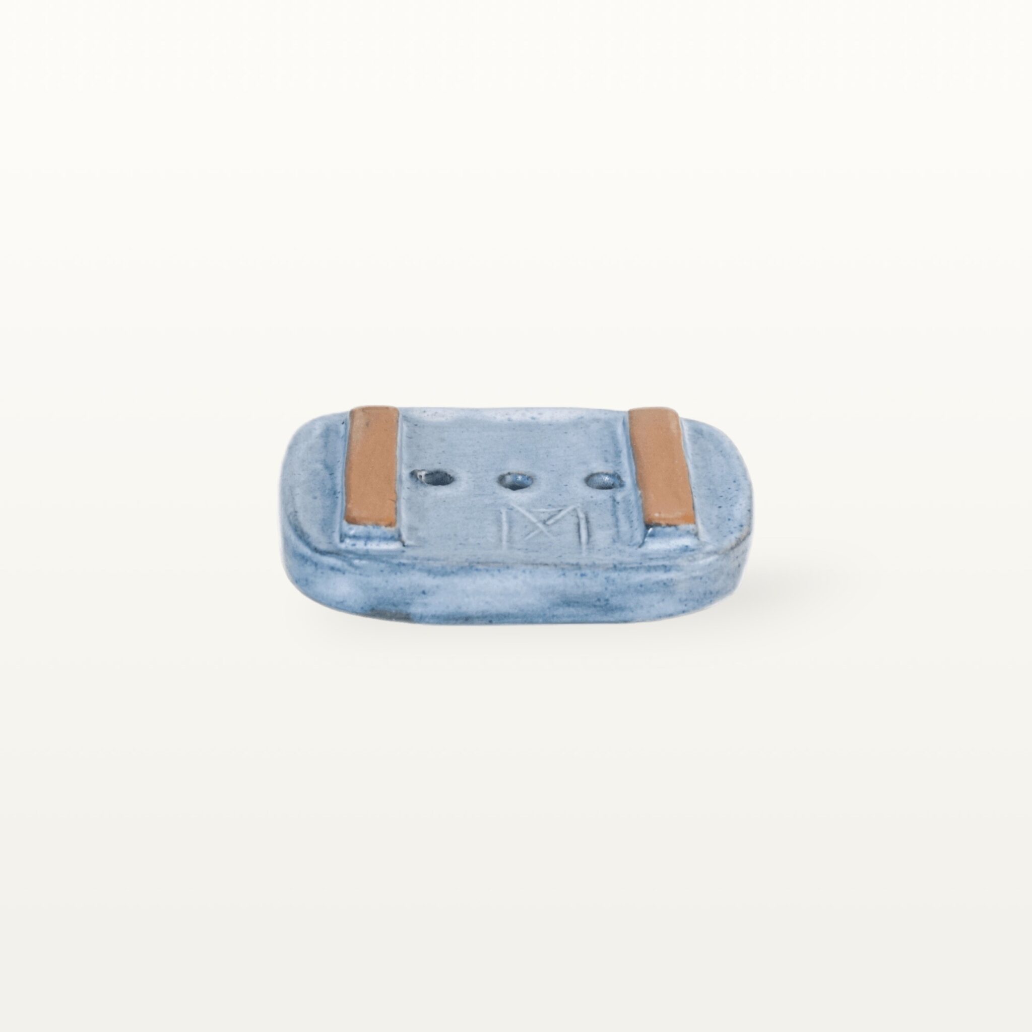 Seifenschale "Feinstrich Blau" 2 Seifenschale "Feinstrich Blau" – Bild 2