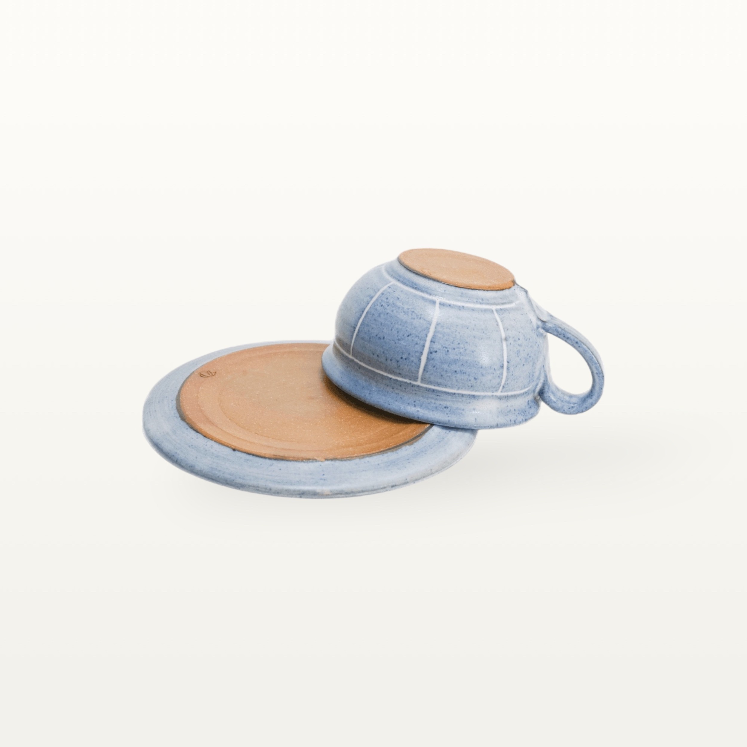 Alternative view of Kleine Tasse mit Unterteller "Feinstrich Blau"