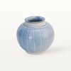 Kugelvase "Feinstrich Blau" - Mit Hals 7