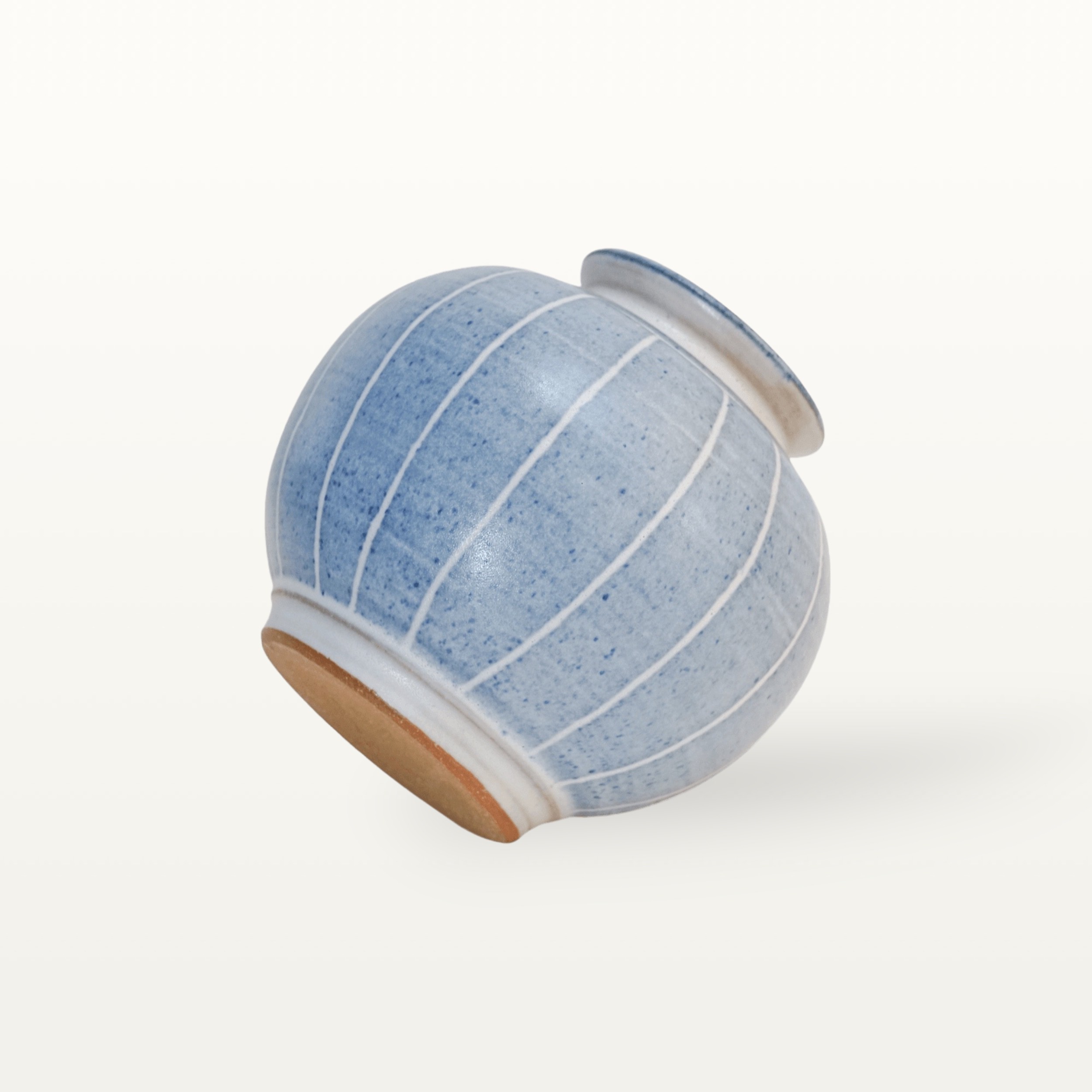 Kugelvase "Feinstrich Blau" - Mit Hals 2 Kugelvase "Feinstrich Blau" - Mit Hals – Bild 2