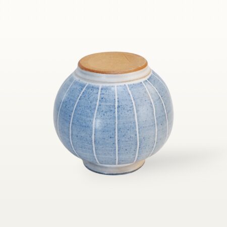 Kugelvase "Feinstrich Blau" - Mit Hals 6 Kugelvase "Feinstrich Blau" - Mit Hals – Bild 3