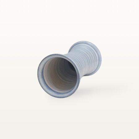 Alternative view of Mittlere Vase "Feinstrich Blau" - tailliert geringelt