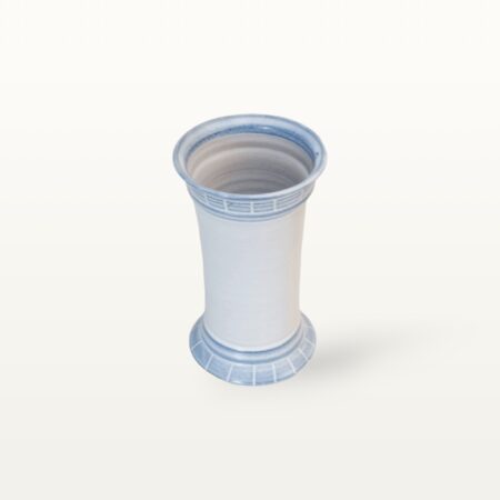 Alternative view of Große Vase "Feinstrich Blau" - mit Ritzborte