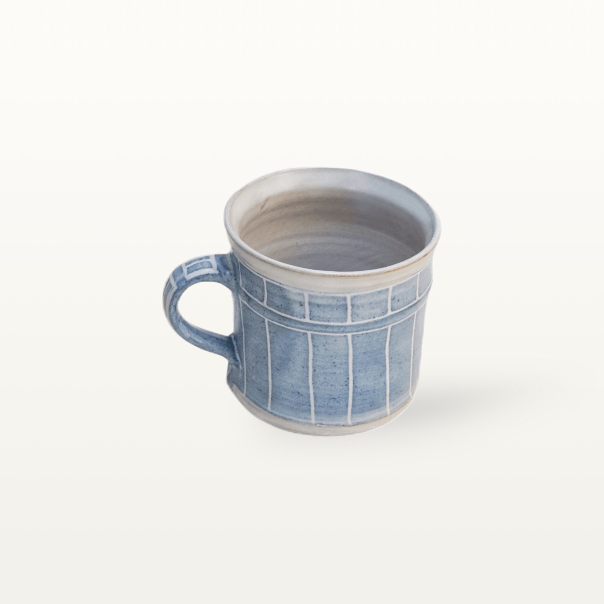 Zylindrische Tasse "Feinstrich Blau" - Streifen 3 Zylindrische Tasse "Feinstrich Blau" - Streifen – Bild 3