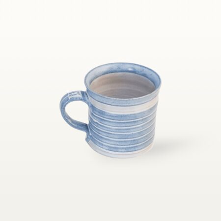 Zylindrische Tasse "Feinstrich Blau" - geringelt – Bild 3