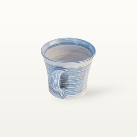 Konische Tasse "Feinstrich Blau" - geringelt – Bild 3