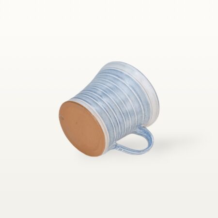 Konische Tasse "Feinstrich Blau" - geringelt – Bild 4