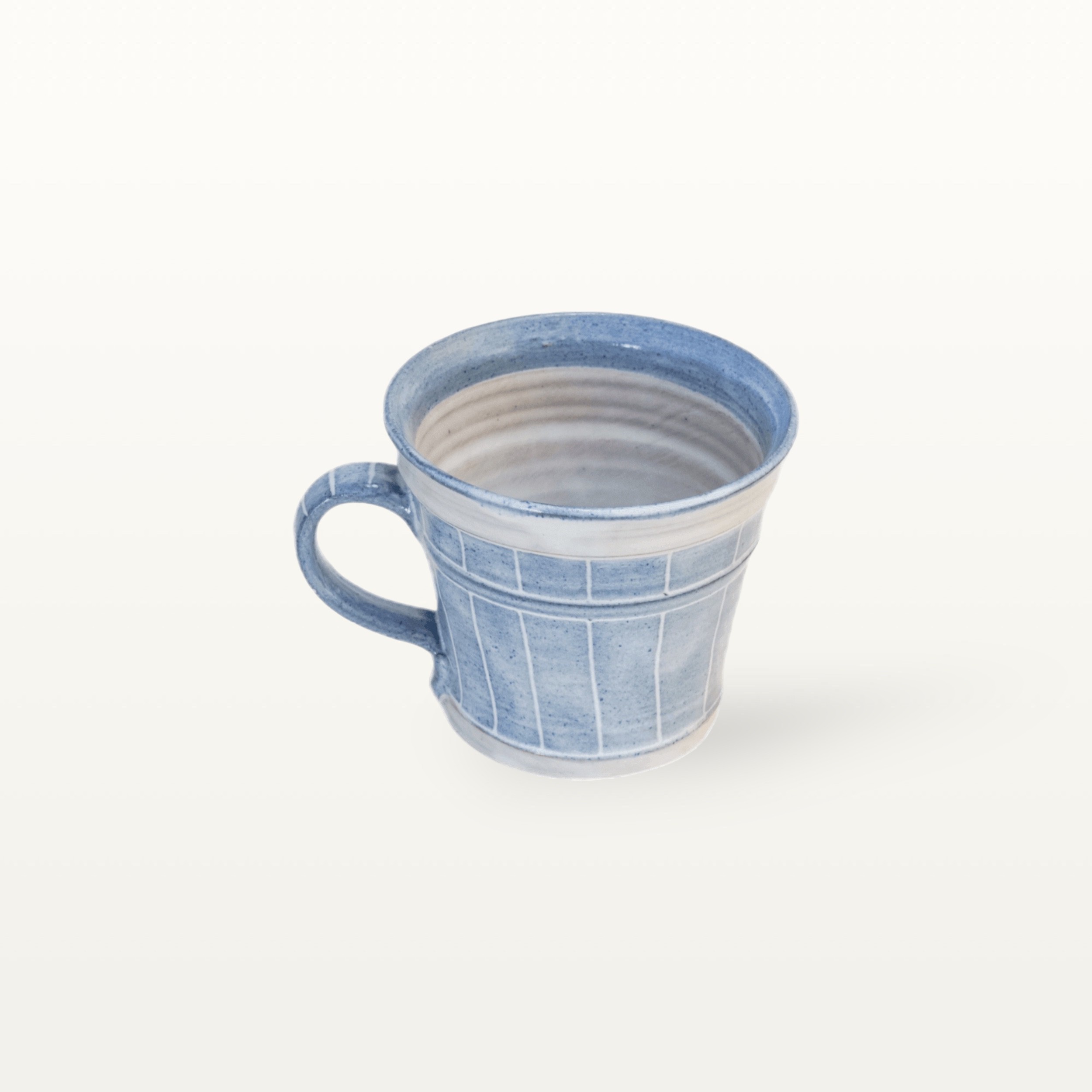 Konische Tasse "Feinstrich Blau" - Streifen 3 Konische Tasse "Feinstrich Blau" - Streifen – Bild 3