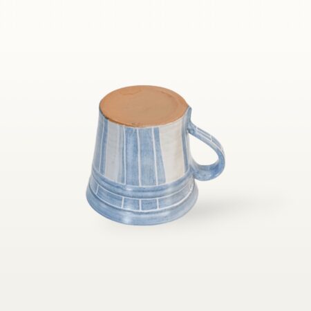 Konische Tasse "Feinstrich Blau" - breite Streifen – Bild 4