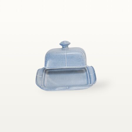 Butterdose mit Knauf "Feinstrich Blau" 5 Butterdose mit Knauf "Feinstrich Blau" – Bild 3