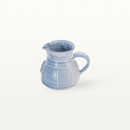 Kleiner Krug "Feinstrich Blau" - bauchig