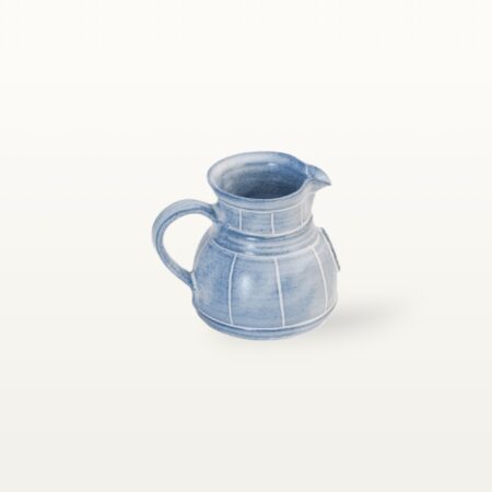 Kleiner Krug "Feinstrich Blau" - bauchig – Bild 3